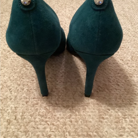Michael Kors Dark Teal Heels - Picture 5 of 7